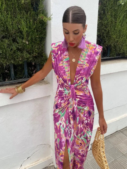 שמלת מידי טאי דאי- אנה